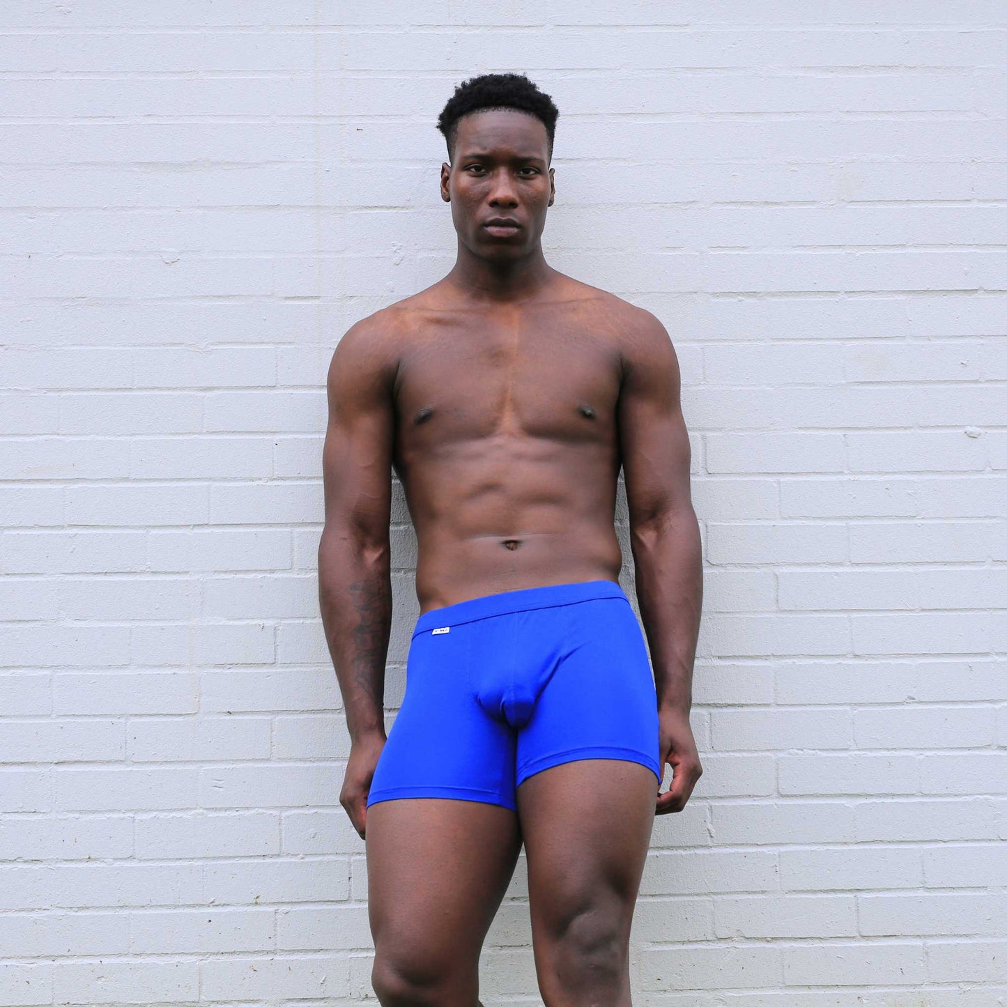 bright blue bamboo boxer brief