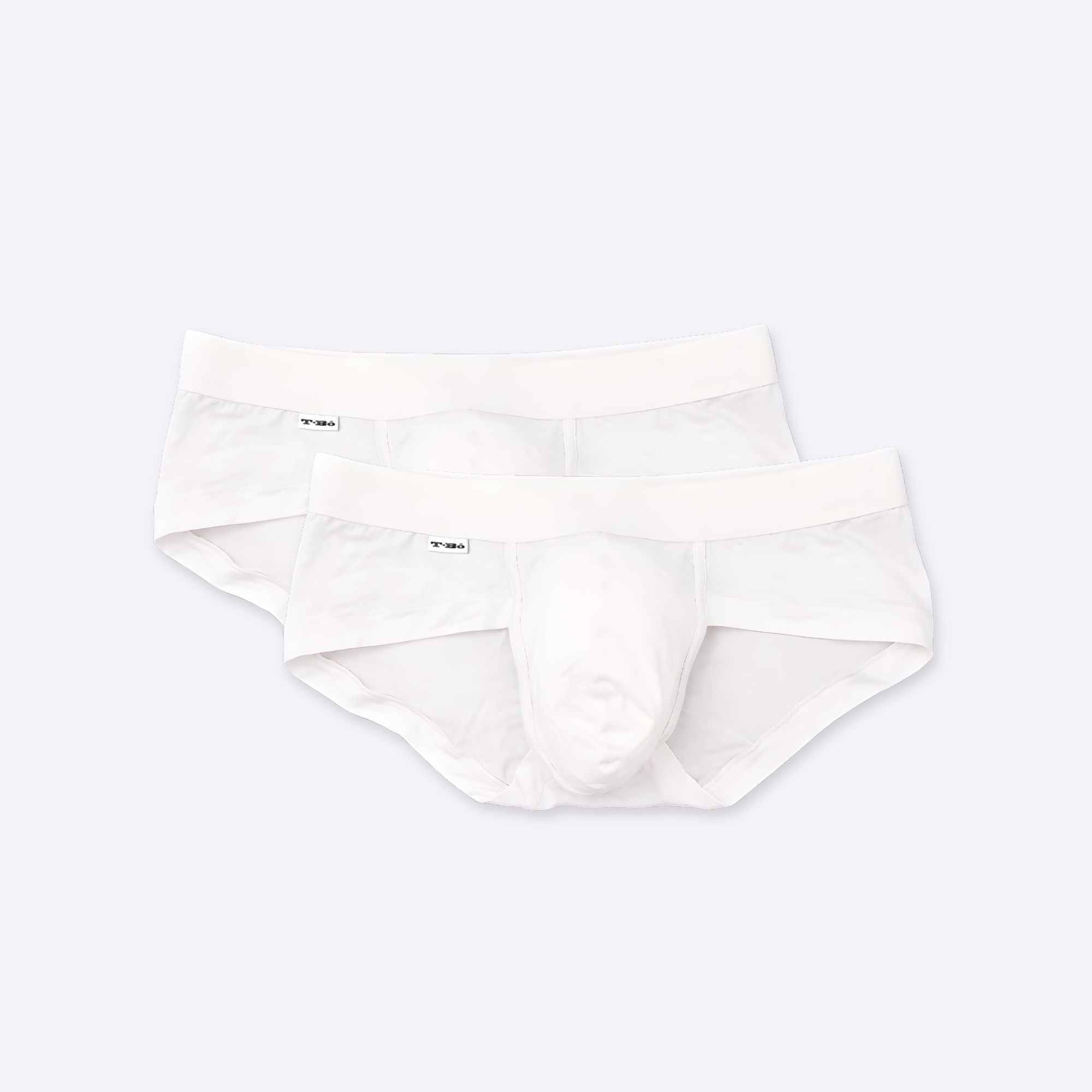 White Bamboo Briefs 2-Pack | Ultra-Soft Men