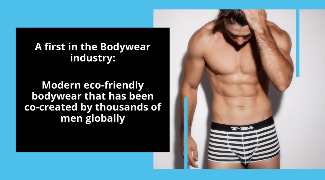 Modern eco-friendly products, co-created by thousands of men globally