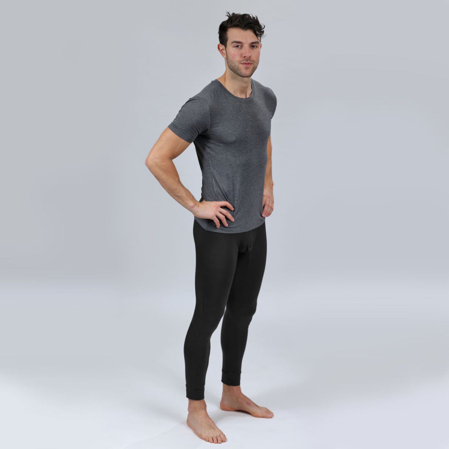 The Black Thermal Long Johns Bamboo Long Underwear TBô underwear
