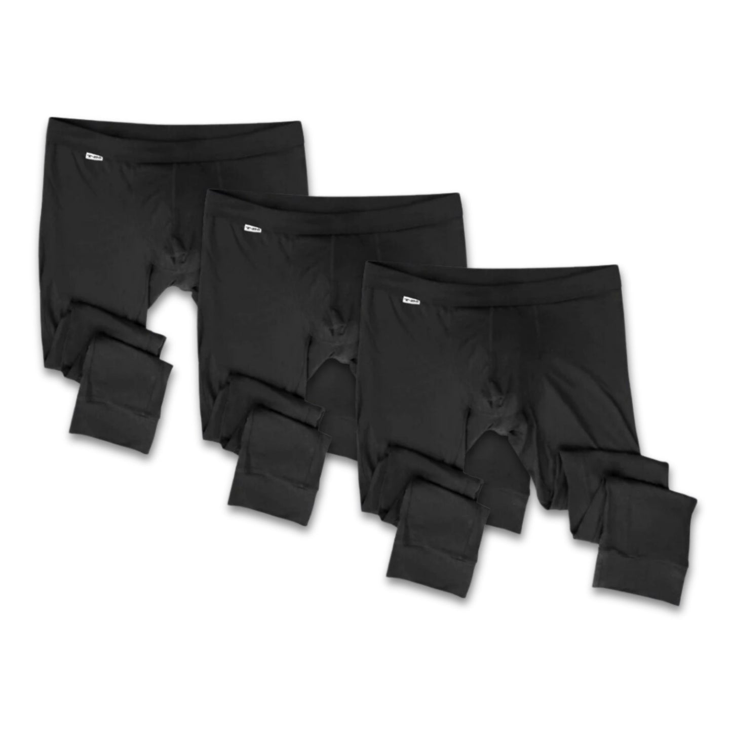 Black Long John Thermal Underwear