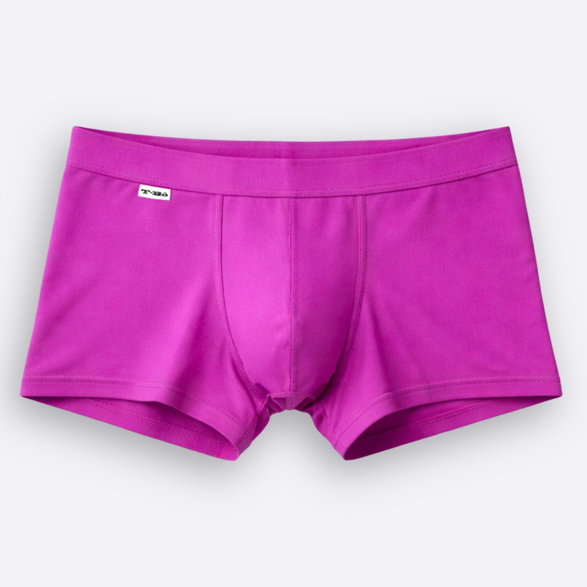 Purple boxer briefs on a white background