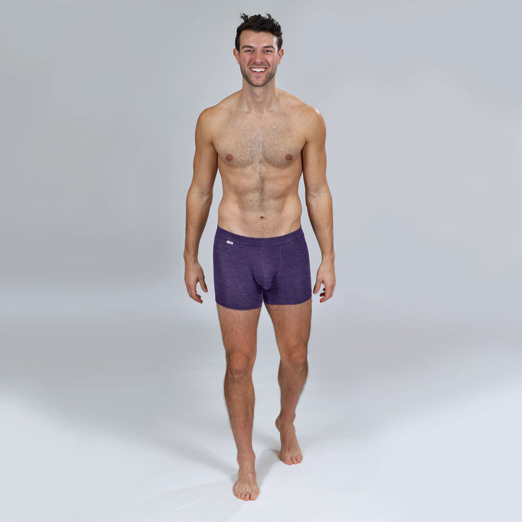 The Limited Edition Acai Purple Boxer Brief for men in the USA and Canada