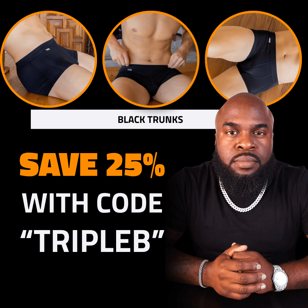 TBô Black Bamboo Trunks