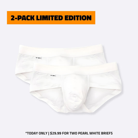 The Pearl White Brief 2-Pack