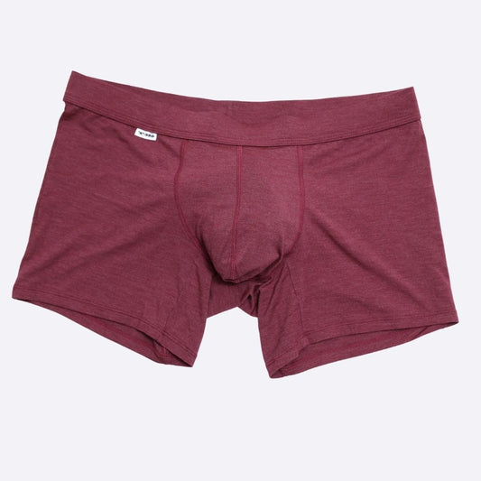 The Limited Edition Burgundy Heather Boxer Brief for men in the USA and Canada