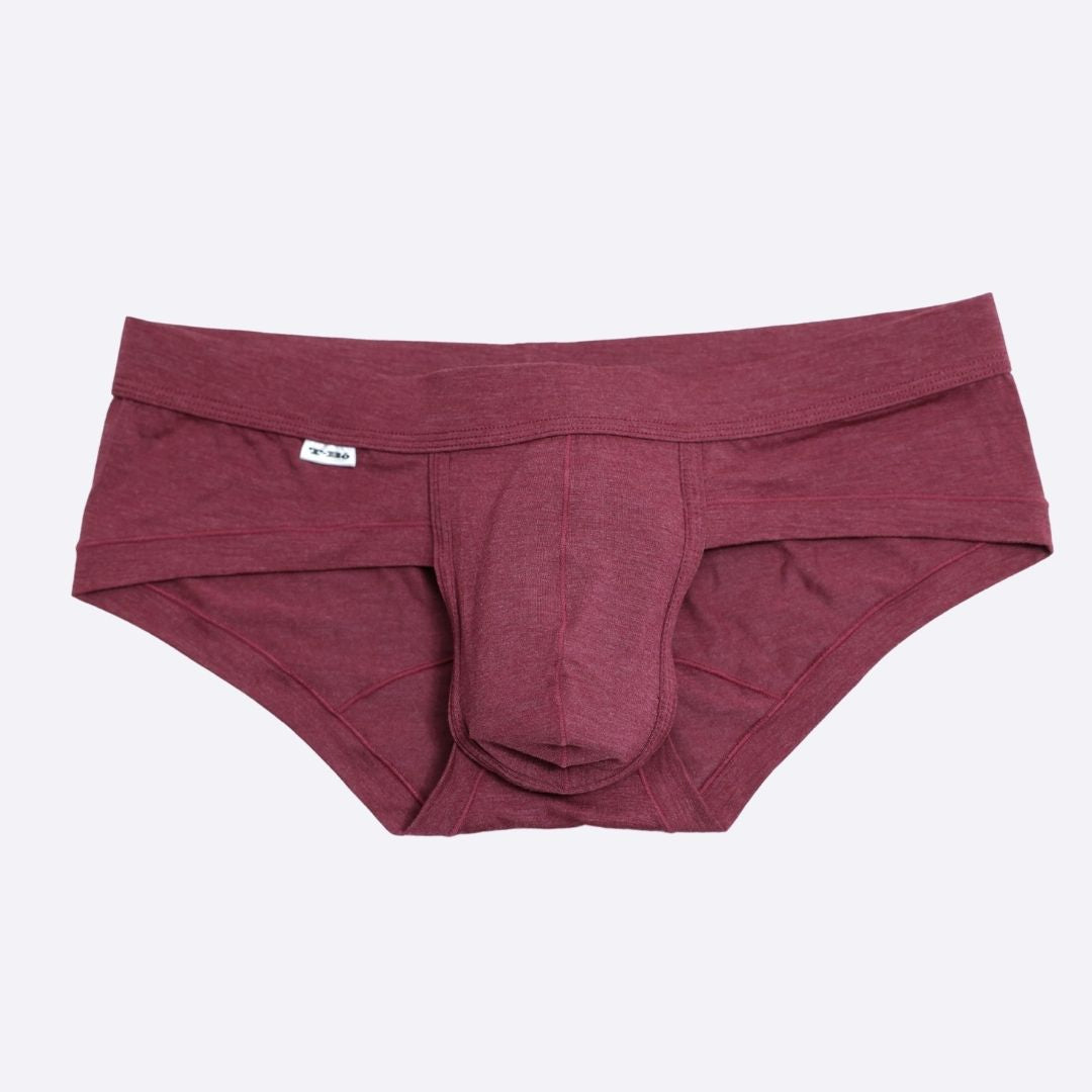 The Limited Edition Burgundy Heather Brief for men in the USA and Canada