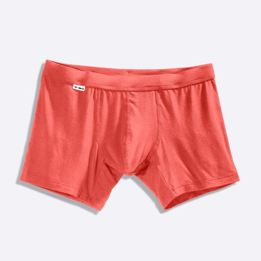 The Limited Edition Hot Coral Boxer Brief for men in the USA and Canada