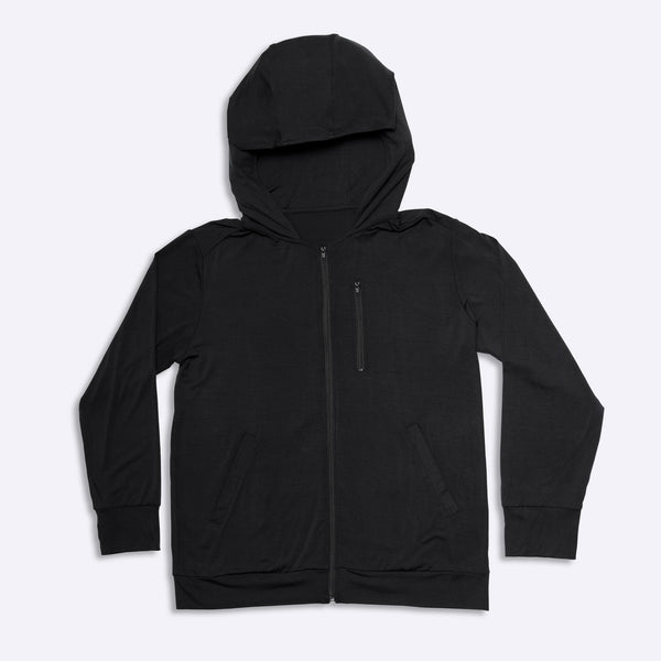 Charcoal Travel Hoodie – craftedwool