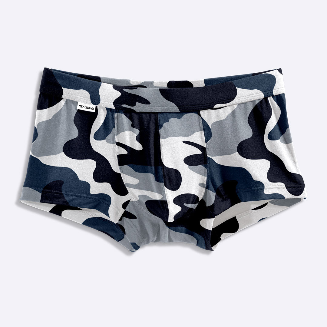 The Limited Edition Blue Camo Trunk for men in the USA and Canada
