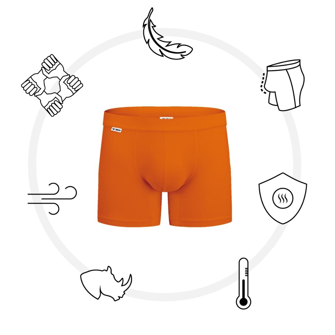 The Limited Edition TBô Boxer Brief - Tiger Orange for men in the USA and Canada