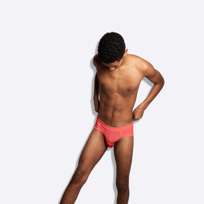 The Limited Edition Hot Coral Brief for men in the USA and Canada