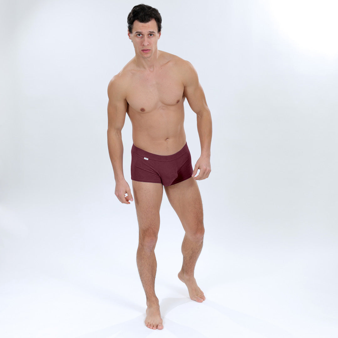 The Limited Edition Burgundy Heather Trunks for men in the USA and Canada