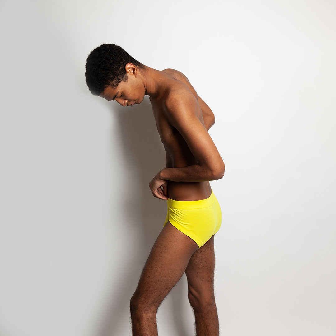 The Limited Edition Yellow Carnaval Brief for men in the Switzerland