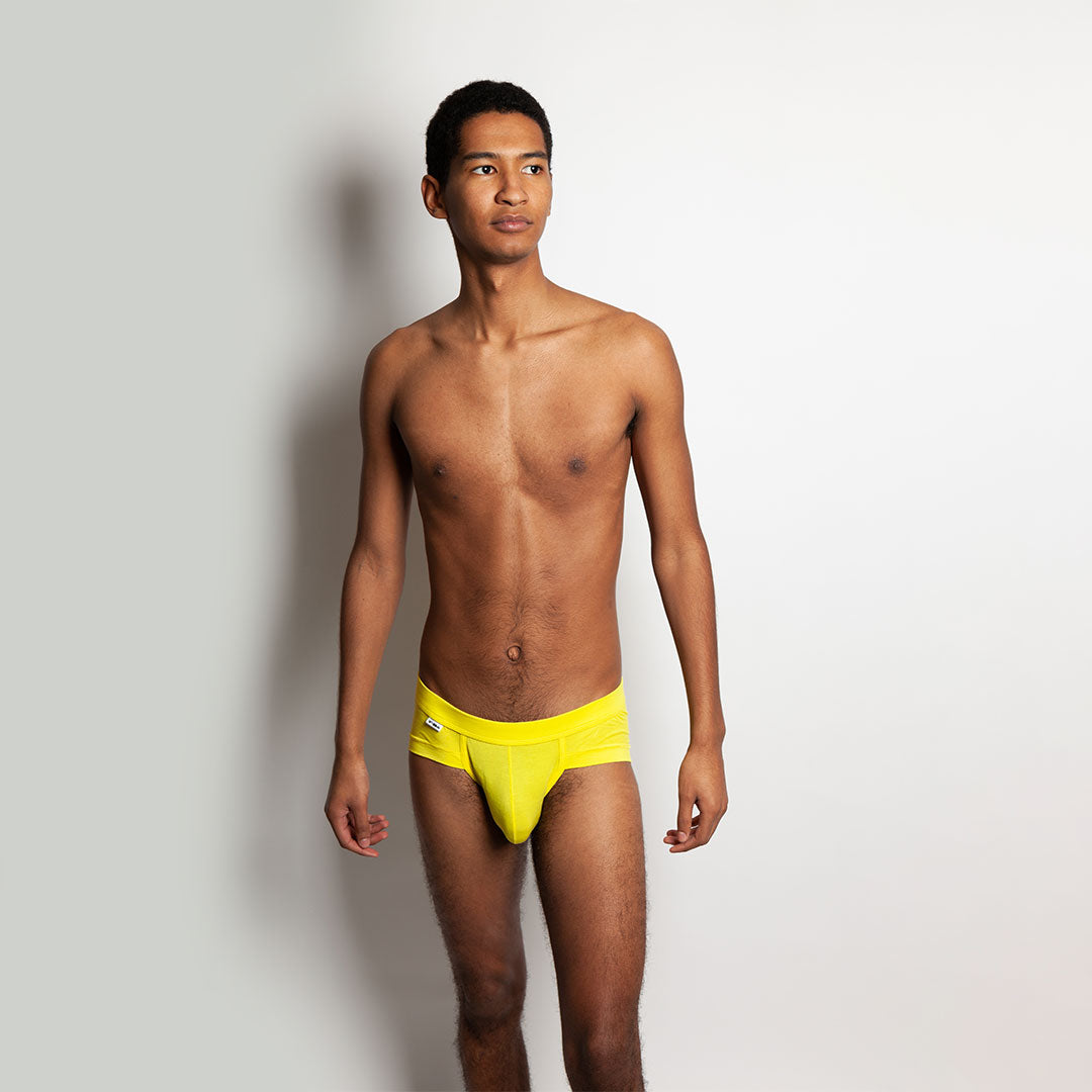 The Limited Edition Yellow Carnaval Brief for men in the Switzerland
