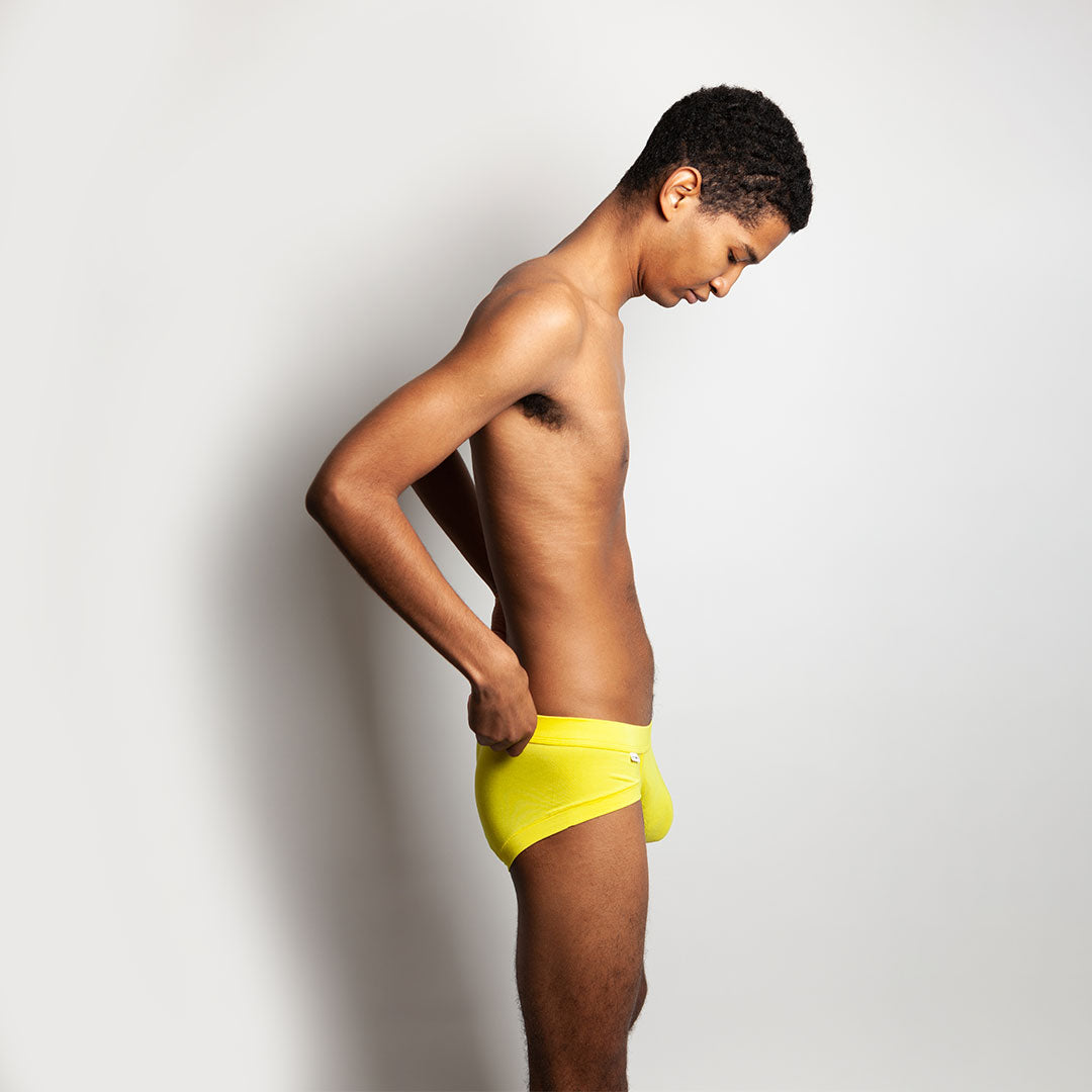 The Limited Edition Yellow Carnaval Brief for men in the Switzerland